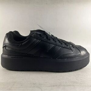 New Balance Black Leather Platform Sneakers